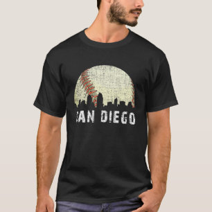 Camiseta San Diego Vintage Baseball em dificuldades no Game