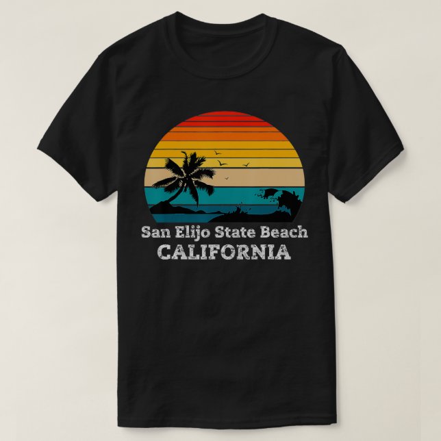 Camiseta San Elijo State Beach California (Frente do Design)