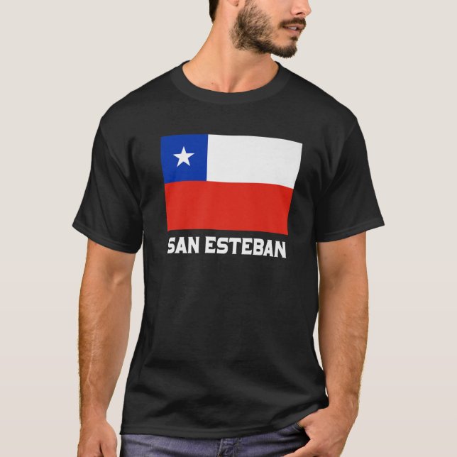 Camiseta San Esteban Republica Chile Sinalizador Emblem Esc (Frente)