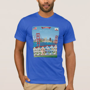 Camiseta San Francisco, CA   a cidade pela baía