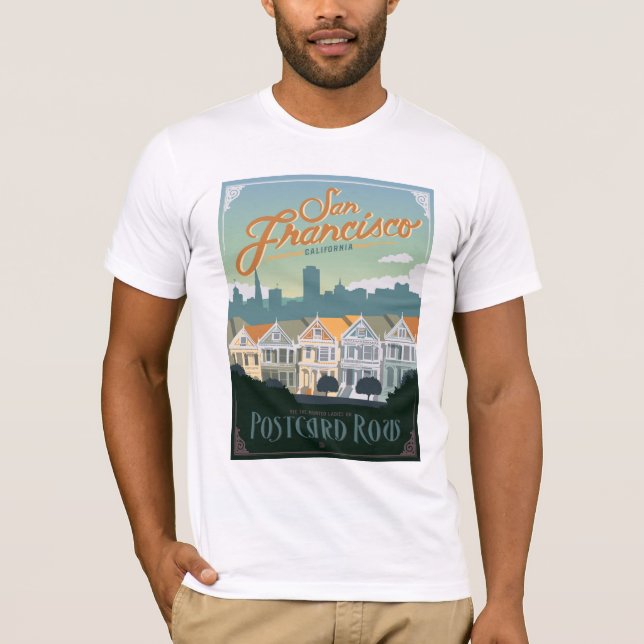 Camiseta San Francisco, CA - Carteira Postal (Frente)