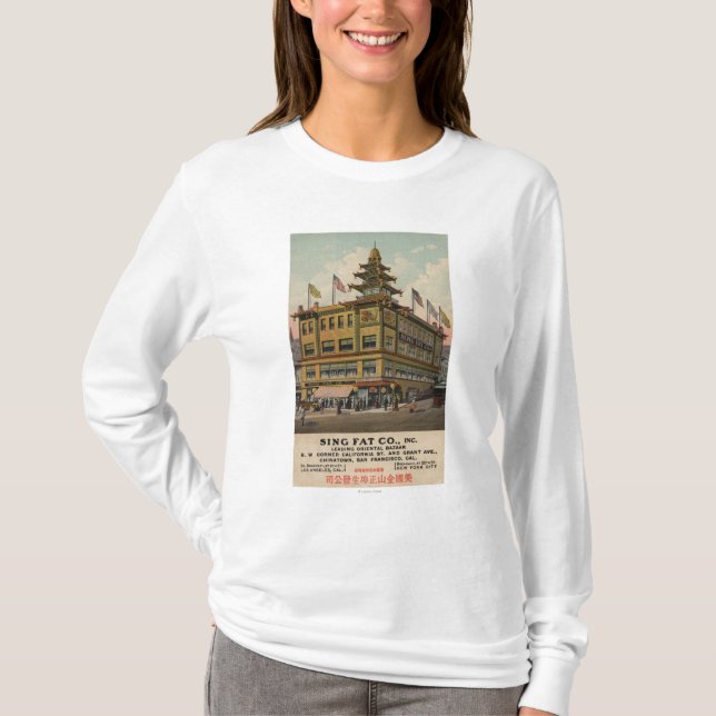 Camiseta San Francisco, CAChinatown AdSing Co. gordo (Frente)