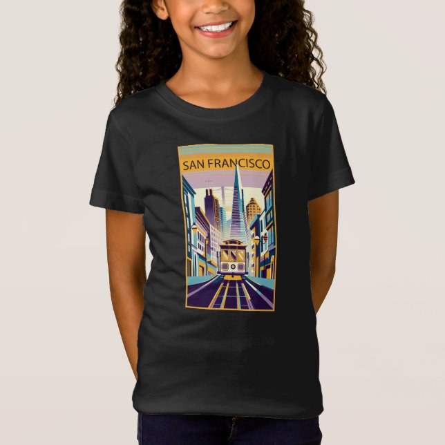Camiseta San Francisco California Art Deco (Frente)