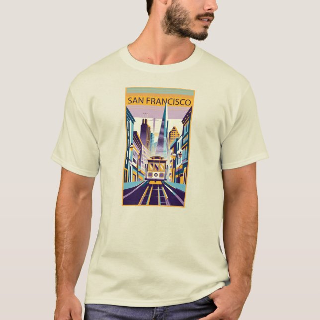 Camiseta San Francisco California Art Deco (Frente)