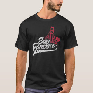 Camiseta San Francisco California Bridge Ca Usa Viagem Dist