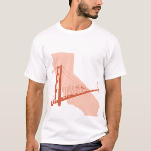Camiseta San Francisco, Califórnia, golden gate bridge