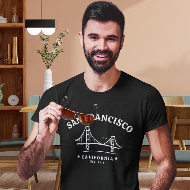 Camiseta San Francisco California Golden Gate Landscape (Criador carregado)