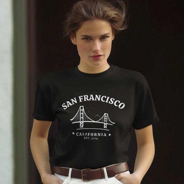 Camiseta San Francisco California Golden Gate Landscape (Criador carregado)