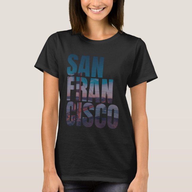 Camiseta San Francisco Golden Gate Bridge California Landma (Frente)