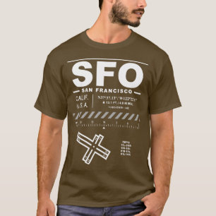 Camiseta San Francisco International Airport California Bay