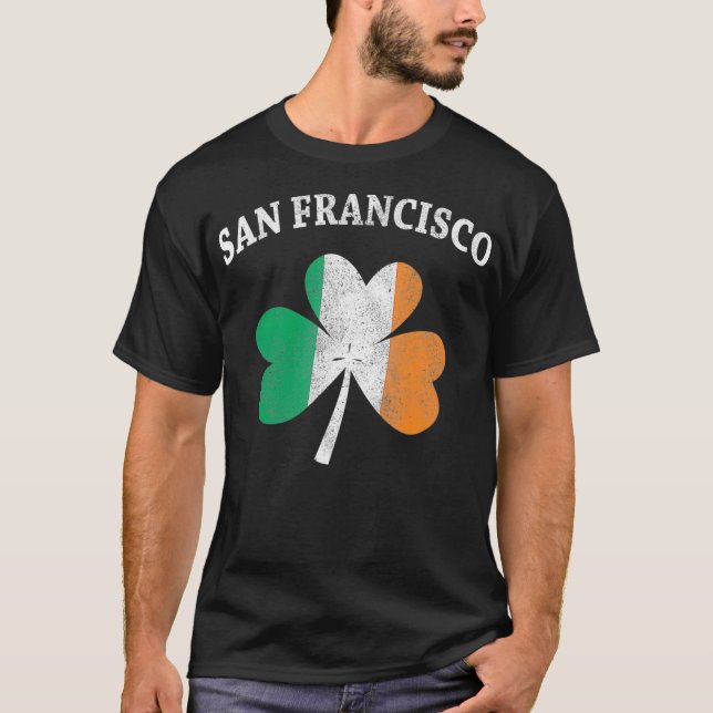 Camiseta San Francisco Irish Shamrock  I St Patricks Day (Frente)