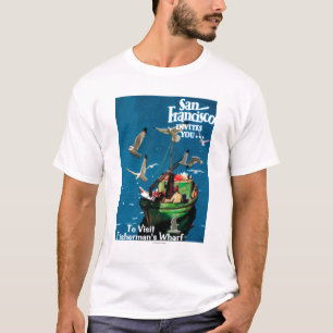Camiseta San Francisco, o cais de CaliforniaFisherman