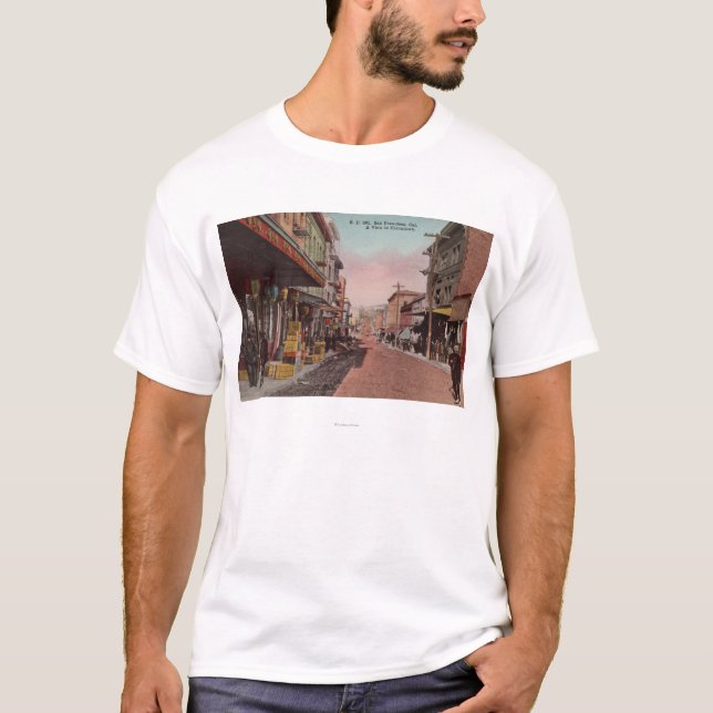Camiseta San Francisco, opinião da estrada de CADirt de (Frente)