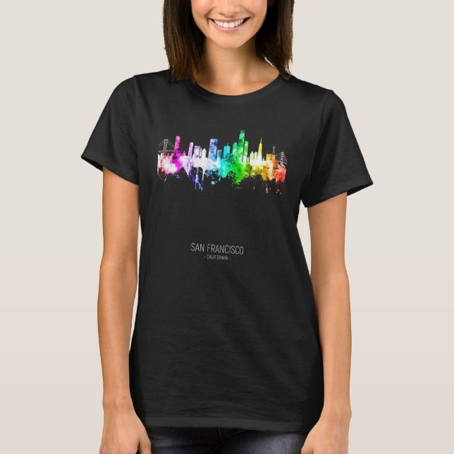 Camiseta San Francisco Skyline Skyscrapers (Frente)