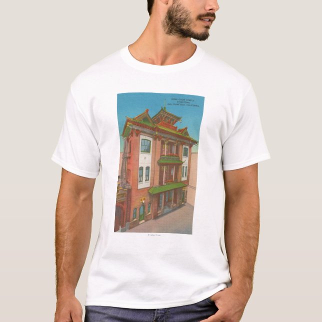 Camiseta San Francisco, templo da comida de CAKong em (Frente)