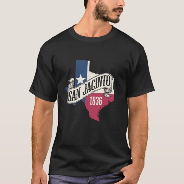 Camiseta San Jacinto 1836, Dia da Independência de História (Frente)