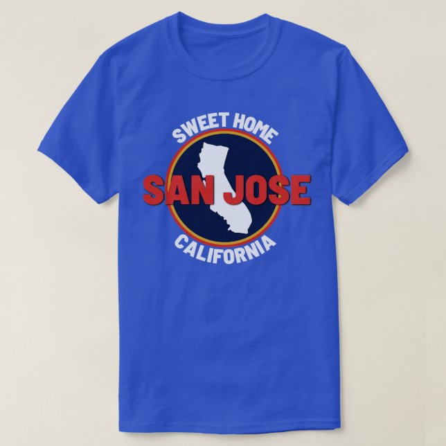 Camiseta San Jose California 1 (Frente do Design)
