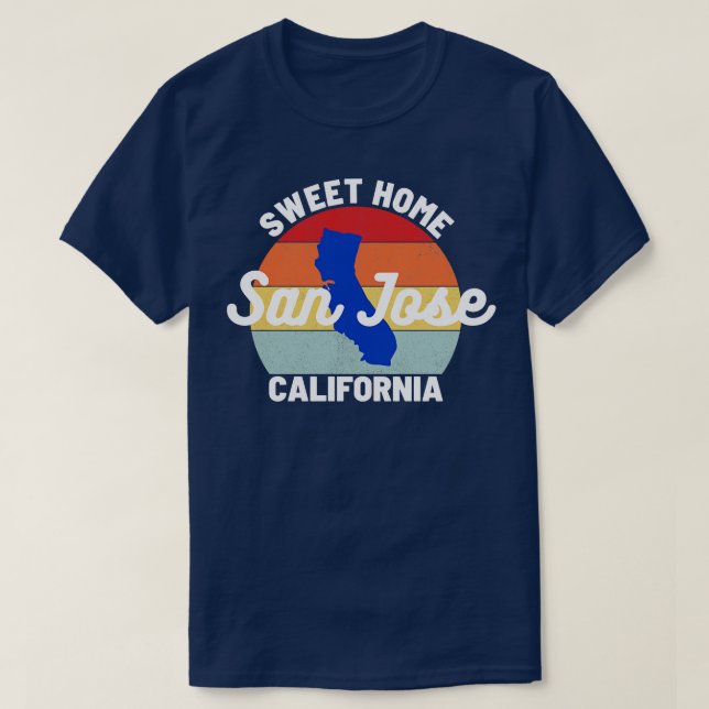 Camiseta San Jose California 3 (Frente do Design)