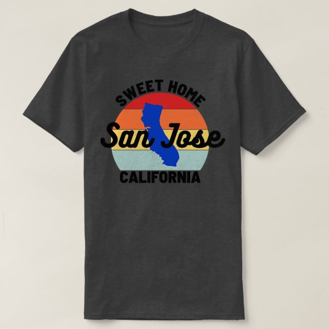 Camiseta San Jose California 4 (Frente do Design)