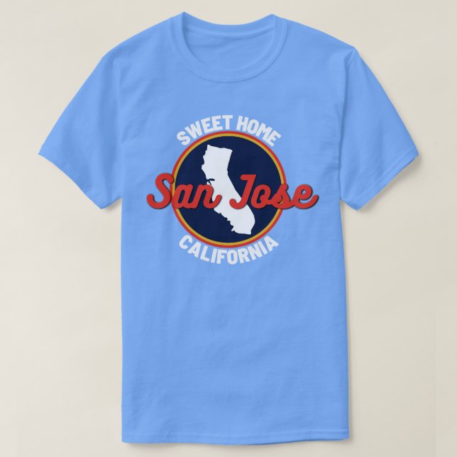 Camiseta San Jose California 8 (Frente do Design)