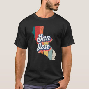 Camiseta San Jose City Retro Vintage Hometown Califórnia