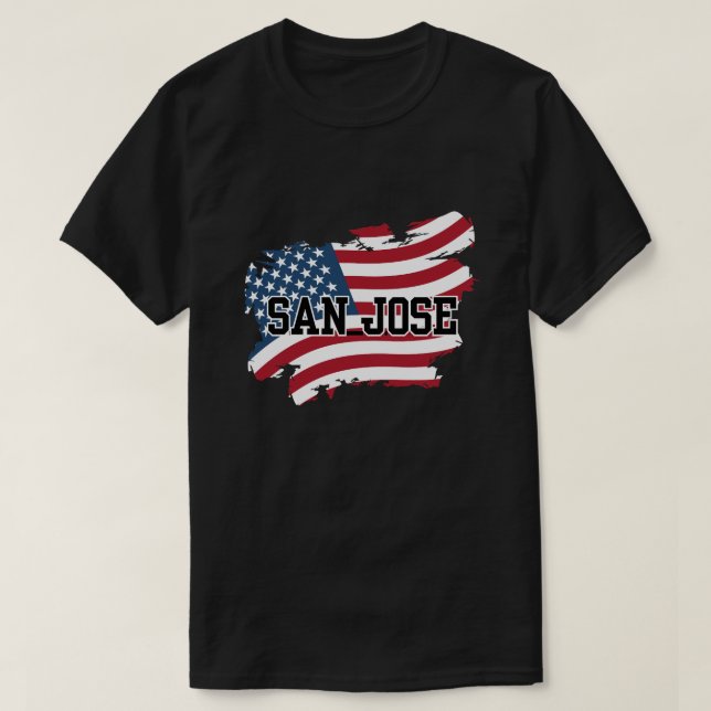 Camiseta San Jose EUA (Frente do Design)
