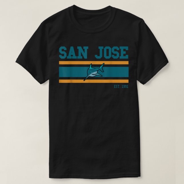 Camiseta San Jose Sports Team Est 1991 Novelty Athletic Sha (Frente do Design)