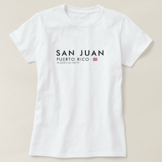 Camiseta San Juan Porto Rico | Coordenadas Tee
