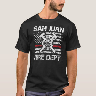 Camiseta San Juan Porto Rico Fire Department Thin Red Line