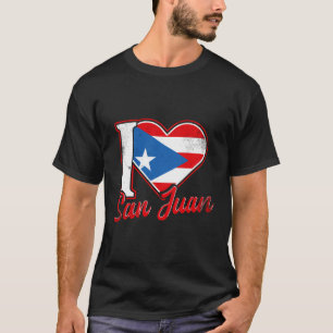 Camiseta San Juan Porto Rico Puerto Rican Flag Love