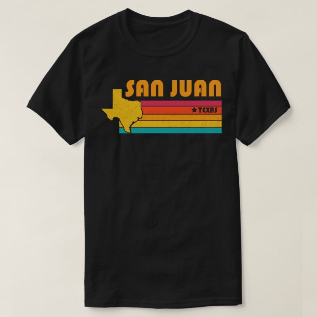 Camiseta San Juan Texas Vintage desapontou Souvenir (Frente do Design)