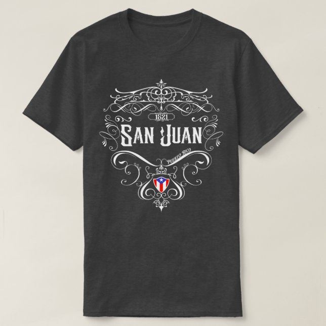 Camiseta San Juan Vintage design 4 (Frente do Design)