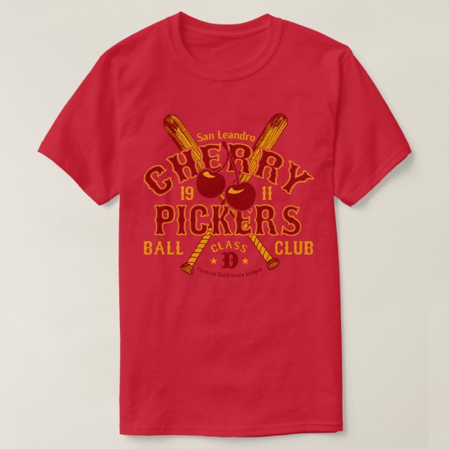 Camiseta San Leandro Cherry Pickers (Frente do Design)