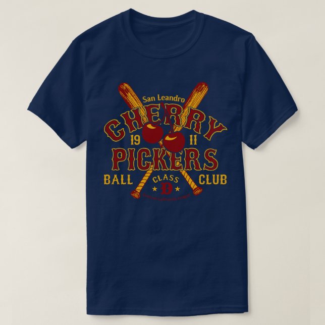 Camiseta San Leandro Cherry Pickers (Frente do Design)