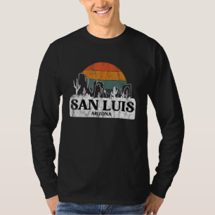 Camiseta San Luis AZ Arizona Pôr do sol vintage cacto monta
