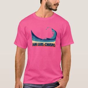 Camiseta San Luis Obispo California - Surf Retro Navegação 