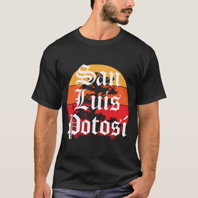 Camiseta San Luis Potosi Cidade do México Antigo Inglês (Frente)