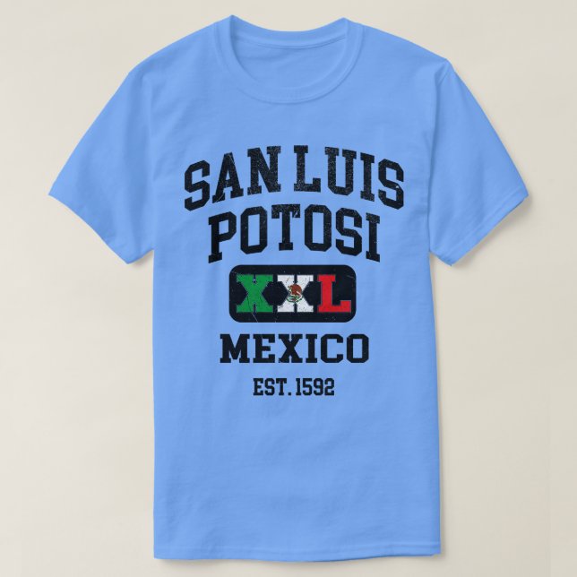Camiseta San Luis Potosi México XXL design Athletic (Frente do Design)