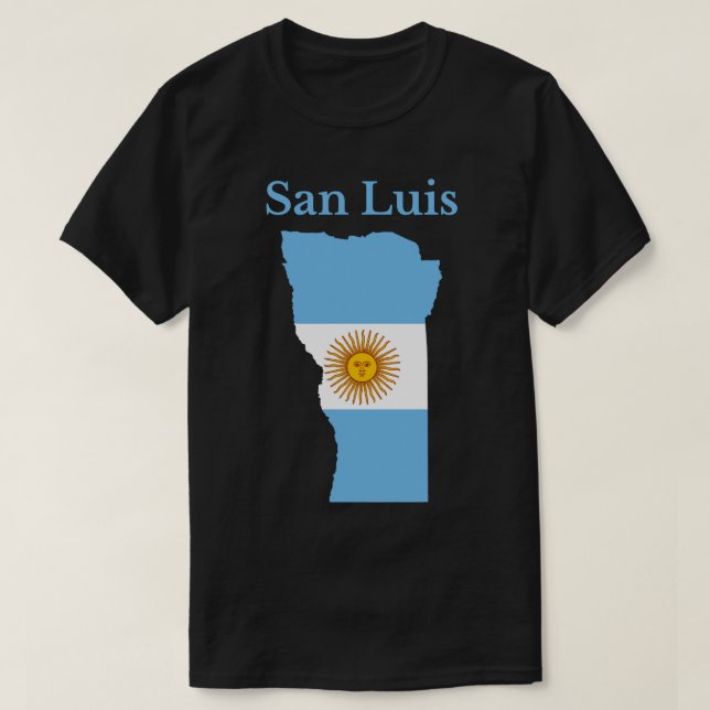 Camiseta San Luis Província Argentina (Frente do Design)