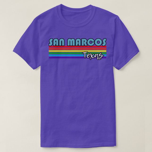 Camiseta San Marcos Texas Pride San Marcos Gift LGBTQ (Frente do Design)