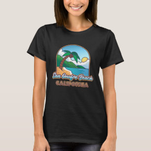 Camiseta San Onofre Beach California Design Souvenir