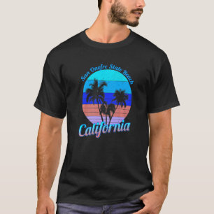 Camiseta San Onofre State Beach California Retro Palm Trees