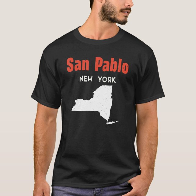 Camiseta San Pablo New York Estados Unidos Viagem New Yo (Frente)
