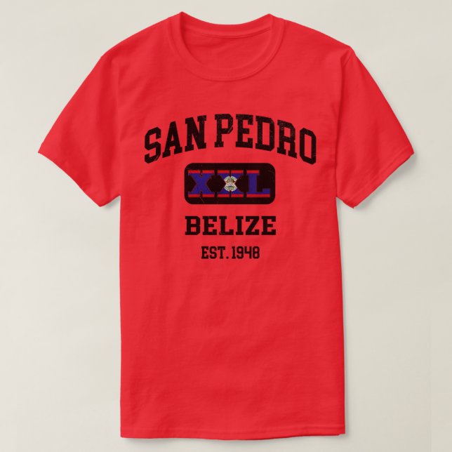 Camiseta San Pedro Belize XXL design Athletic (Frente do Design)