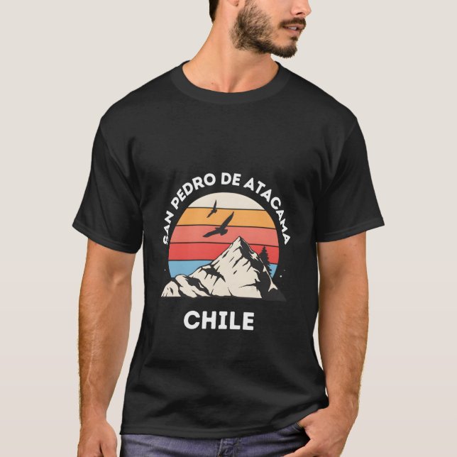 Camiseta San Pedro De Atacama Chile Picos Da Montanha Chile (Frente)