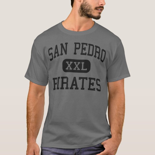 Camiseta San Pedro - piratas - alto - San Pedro Califórnia (Frente)