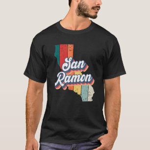 Camiseta San Ramon City Retro Vintage Hometown Califórnia