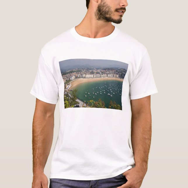 Camiseta San Sebastian, Espanha. A cidade basca de San (Frente)