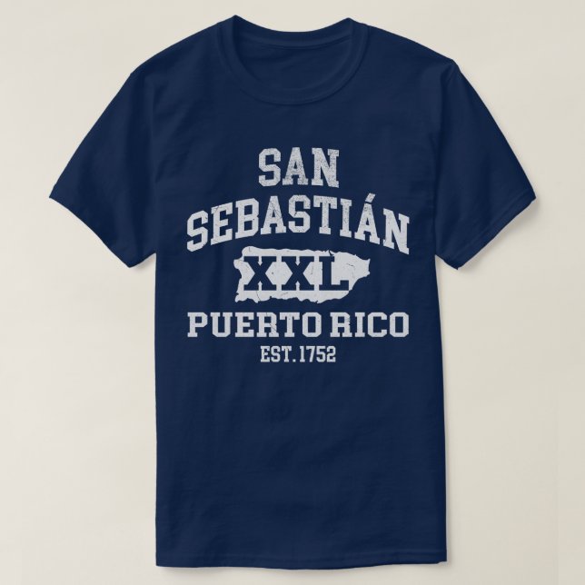 Camiseta San Sebastian Porto Rico XXL design atlético 1 (Frente do Design)