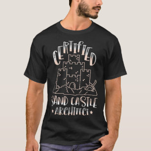 Camiseta Sand Castle Architect de Modelagem de Areia Certif
